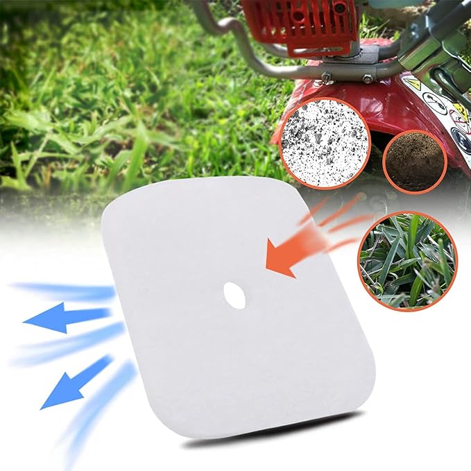 HIPA Air Filter Tune Up Kit for Mantis Tiller 7222 7222E 7222M 7225 7230 7240 7920 7924 Cultivator C1U-K82 with Primer Bulb Fuel Line Spark Plug Repower Kit