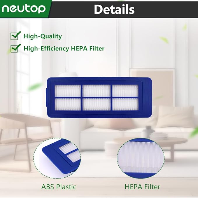 Replacement Filters Compatible with eufy RoboVac 11S Max, 30C Max, G30, G30 Edge/Hybrid/Verge, G10, G20, Robot Vacuum Parts Accessories, 4-Pack.