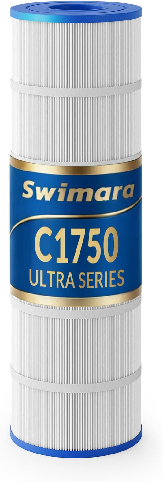 Pool Filter Cartridge, 5oz Trilobal Heavy-Duty Fabric, Ultra Series, Compatible with Hayward Star-Clear Plus C1750 C1900, Replacement for CX1750RE CX1900RE PA175, 175 Sq. Ft. (8.9" Dia)