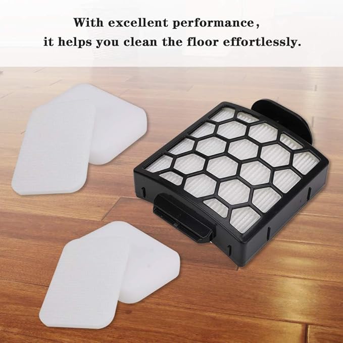 2 HEPA Filter & 4 Set of Foam Filters for Shark Navigator NV150 NV251 NV255 & Zero-M ZU62 ZU62C ZU60 Upright Shark Vacuum Filter Replacement Part 1238FT60 1239FT60