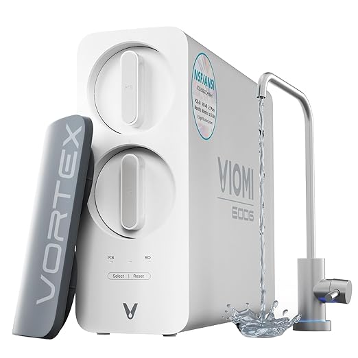 VIOMI 600GPD RO Water Filtration System, TDS and PFOS/PFOA Reduction, 9-Stage Reverse Osmosis Water Filter, NSF/ANSI 42, 53, and 372 Certified, Tankless Reverse Osmosis System Under Sink with Faucet