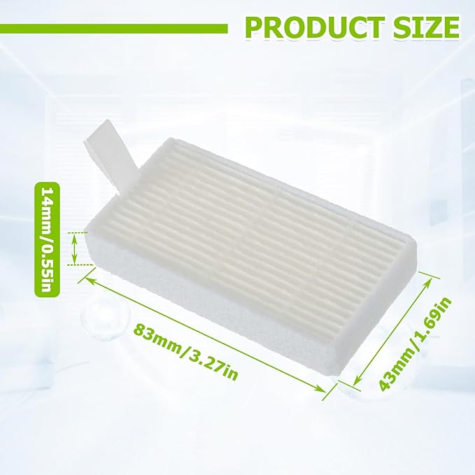 HEPA Vacuum Filters Replace for I-LIFE v3 v3s V3s pro v5 v5s v5s Pro I-LIFE Robot Vacuum Filters(pack of 10pcs)