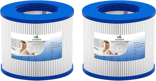 Screw in Hot Tub Filters for Relxtime Spas/ALEKO Hot Tub/Wejoy Hot Tub Aquaspa/Co-z Spa Hot Tub/Wave Spas/CleverSpa, Screw-On/Threaded Filter for Type PM_SPA-P154, 8106-2 Pack