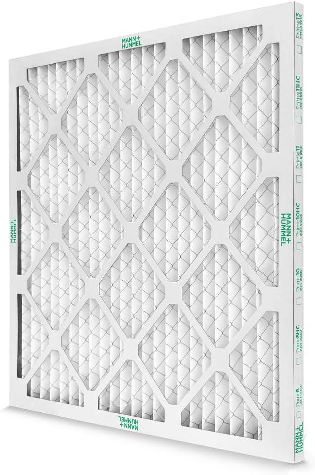 Mann+Hummel 20x24x1 MERV 8 Pleated HVAC AC Furnace Air Filters. 6 Pack. (Exact Size: 19.5 x 23.5 x 0.75 Inches)