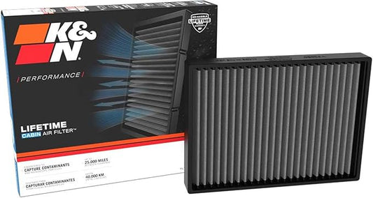 K&N LIFETIME Cabin Air Filter: Premium, Washable, Clean Air for your Cabin: Compatible with Select 2018-2026 Toyota/Lexus: 4Runner, Land Cruiser, Sequoia, Tundra, Tacoma, GX550, LS500, LX600, VF2080