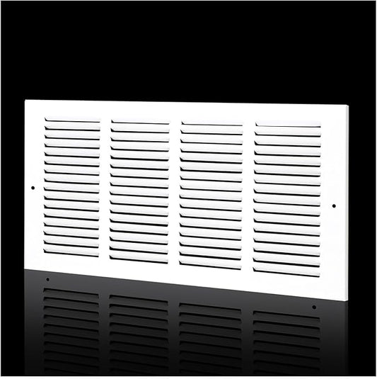 16"Wx8"H Duct Opening Return Air Grille,Air Return Vent Cover Grill for Ceiling Sidewall,Solid Steel HVAC Vent Cover,AC Air Vent Register Grate Without Filter Housing,Outer Dimension:17.75"WX9.75"H