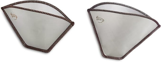 Fino Flexible Mesh Reusable Coffee Filters, 2-Piece Set, Includes 1 each Number 2 and Number 4-Size Flexible Filters