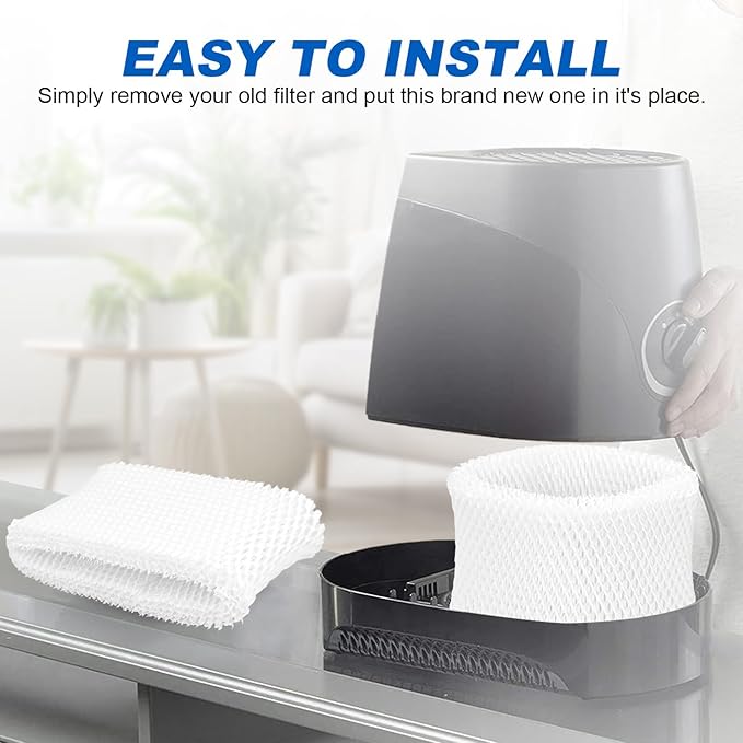 4 Pack Humidifier Wicking Filters Compatible with Honeywell HC-888, HC-888N, Humidifier Filter C Replacements for HC888 HCM-890 HEV-320 Series and Duracraft D88 DCM-200 DH-890