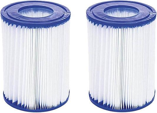 WuYan 2 Pack Swimming Pool Filter Compatible for Cartridge Type II, Replacement Hot Tubs Filter Compatible with Lay Z Spa Filter Pump