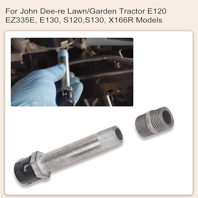 MIU13767B Easy Change Conversion Kit (AM125424 Oil Filter & AM131611 Drain Plug & MIU13767 Adapter Fitting) for John Dee-re Lawn/Garden Tractor E120, E130, E150, E160, E170, E180, X166R, Z335E etc