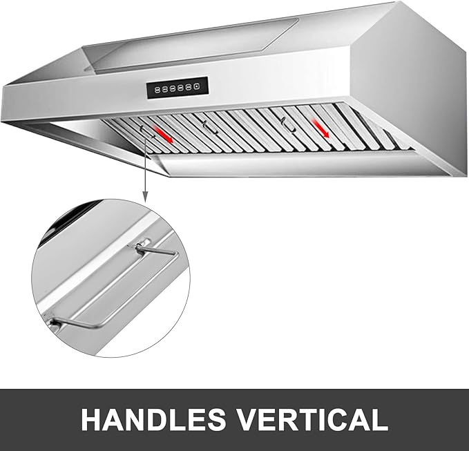 VBENLEM Pack of 6 Hood Filters 19.49”L x 15.55”W 430 Stainless Steel 5 Grooves Commercial Hood Filters, Range Hood Filter for Grease Rated Commercial Kitchen Exhaust Hoods