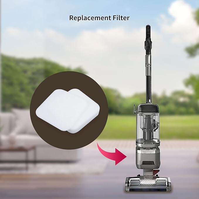 Cherimo Replacement Filter for Shark LA502 LA500WM LA500 LA300 LA322 LA301 LA455 LA360 LA702 Rotator Navigator Lift-Away ADV DuoClean PowerFins Upright Vacuum (2 foam filters +2 felt filters)