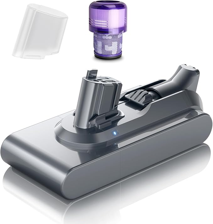 Bonacell 10000mAh V11 Battery Replacement for Dyson Button Click in Installation Style V11/Extra/Absolute/Animal/Torque Drive/Outsize/V15/SV15/SV22 25.2V Cordless Vacuum Battery