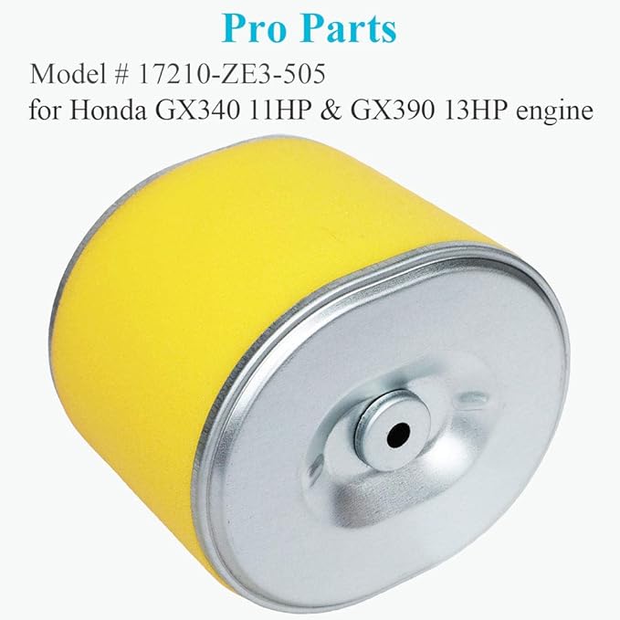 HOODELL 5 Pack 17210-ZE3-505 Air Filter, Replace 17210-ZE3-010 Air Cleaner, Fit for Honda GX390 13HP GX340 11HP Engine Air Filter