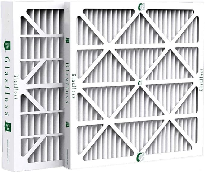 Glasfloss ZL 20x20x2 MERV 10 AC & Furnace Filters. 12 Pack. Actual Size: 19-1/2 x 19-1/2 x 1-3/4