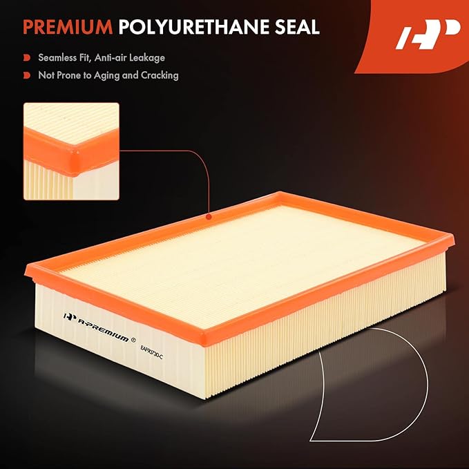 A-Premium Engine Air Filter Compatible with Volvo S60 2001-2009, S80 2004-2006, V70 2001-2007, XC70 2003-2007