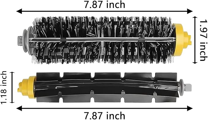 Replacement parts for iRobot Roomba 600 Series 694 675 618 692 675 676 695 677 671 655 645 690 680 660 650 620 614 & 500 Series 595 585 564 robot 2 Bristle 2 Beater Brush 4 Filter 6 Side Brush