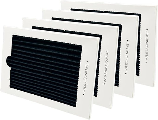 4 Pcs Refrigerator Air Filter Fit for Frigidaire FGHC2331PFAA, FGHC2331PFCA, FGHS2631PF4A, FGHB2867TD0, FGHB2867TF0, FGHB2869LF3, FGHB2869LF4, FGHC2331PF0, FGHC2331PF6, FGHC2331PF7, FGHC2345LF2