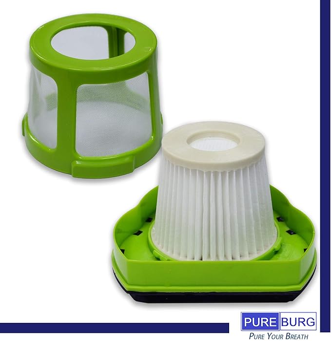 PUREBURG Replacement Filters Compatible with Bissell 1782 Pet Hair Eraser Handheld Cordless Vacuum 1608653 1608654, HEPA and Mesh Frame, Pack of 4