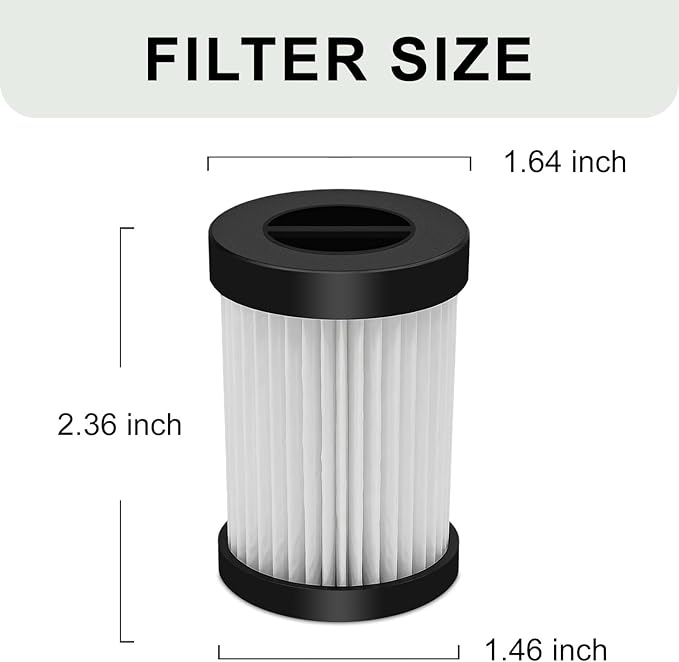 Citivisovd LW-P1012 Filter HEPA Replacement Compatible with FEPPO Wired Vacuum Cleaner Filter—4pack