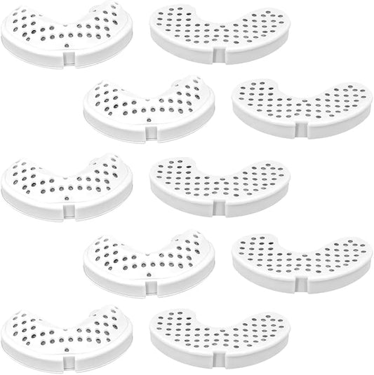 10 Packs Charcoal Water Filter Replacement for Pioneer Pet Compatible with Ceramic & Stainless Steel Raindrop Fountains