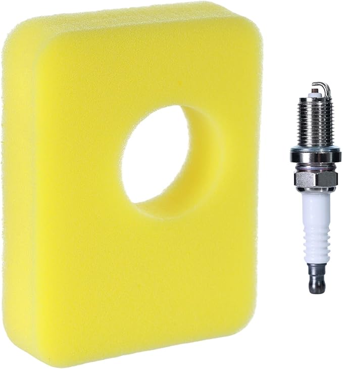 Air Filter Replacement Foam Cleaner Kit for Small Engine Lawn Mowers, Compatible Replacement Part, Includes Spark Plug, Replaces 799579 5434 4248