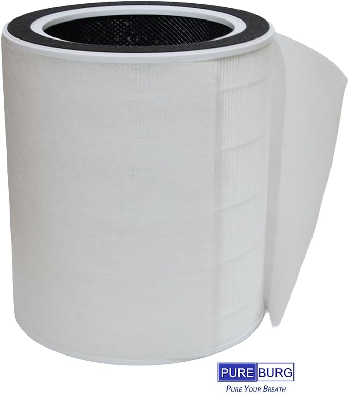 PUREBURG Replacement Filter Compatible with ‌Dreame Pet Air Purifier AP10, H13 True HEPA Activated Carbon 2-in-1 & Pet-Hair Pre-Filter For Air Clean Dust Odor