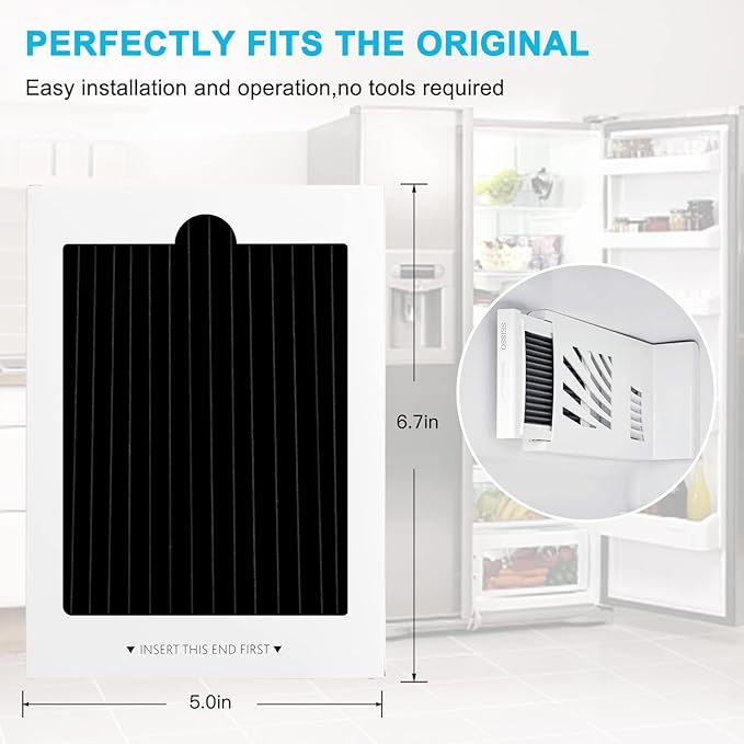 SEISSO Carbon Activated Refrigerator Air Filter Replacement,Compatible with Frigidaire Pure Air Ultra and Electrolux EAFCBF, PAULTRA, SCPUREAIR2PK, RAF1150, 242047801, 242047804,242061001(6 Pack)