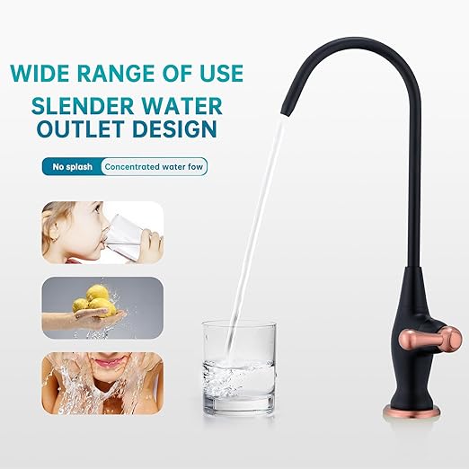 Sink Drinking Water Faucet,Stainless Steel Sink Water Filter System, Suitable for Most Reverse Osmosis or Water Filtration Systems, Reverse Osmosis Faucet for Kitchen Bar