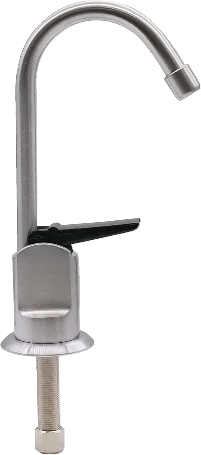 Westbrass D203-NL-07 6" Touch-Flo Style Pure Cold Water Dispenser Faucet, 1 Pack, Satin Nickel