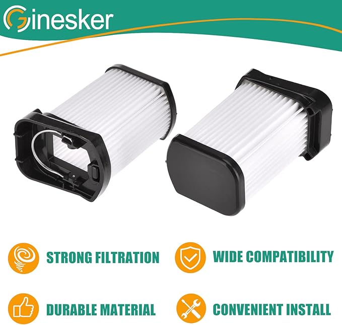 4 Pack Replacement Vacuum Filter for Shark WANDVAC POWER PET WV401 WV410CO WV401BL WV401PK WV403BR WV410BL WV410GN WV410PR Cordless Handheld Vacuum, Fabric Filter Compare to Part # XFFWV400