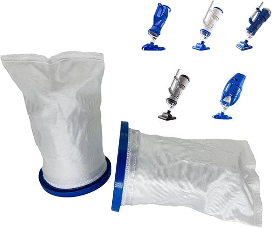Sand & Silt Filter Bag P30X022SS/ PBW022SS Compatible with Pool Blaster Max, Catfish Ultra, iVac 250, iVAC C2, Volt FX-4 and Jacuzzi JPV200 Handheld Pool Vacuums（2 Pack）