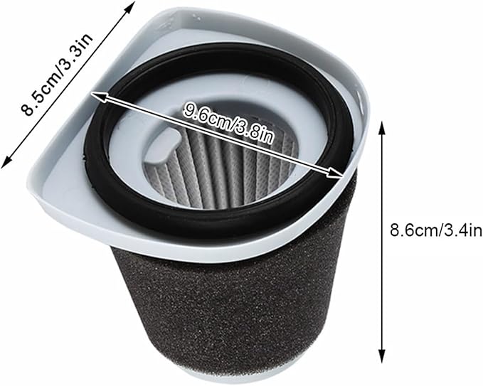 2PCS Vacuum Cleaner Filter Replacement Fit for Haier Handheld Vacuum Cleaner ZL601R ZL601A Replacement Vacuum Filters