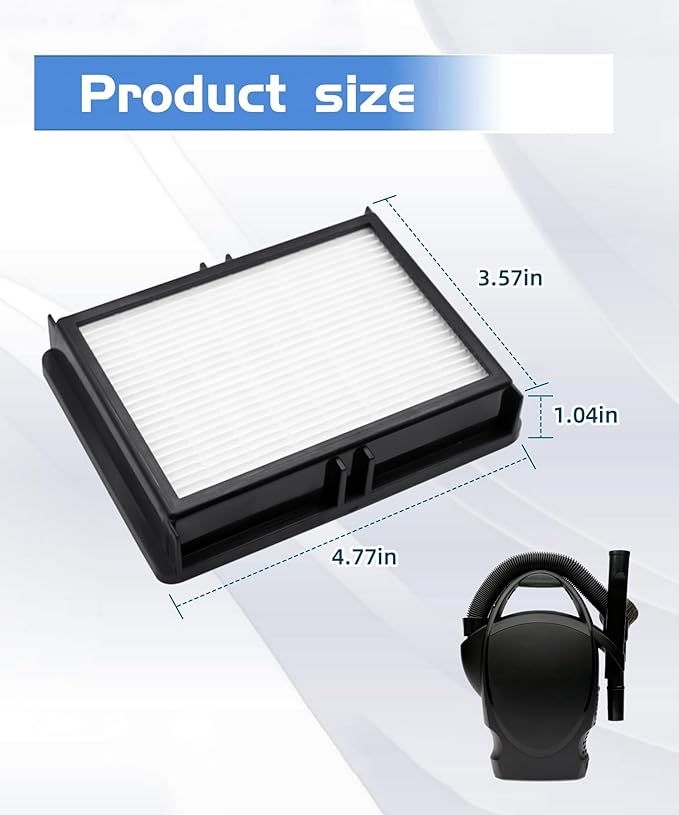 2 Pcs HF1000 HEPA Filters Fits For Oreck Buster BB1000/BB1100 Series and CC1600 Vacuums,Replacement Vacuum Filters for Oreck