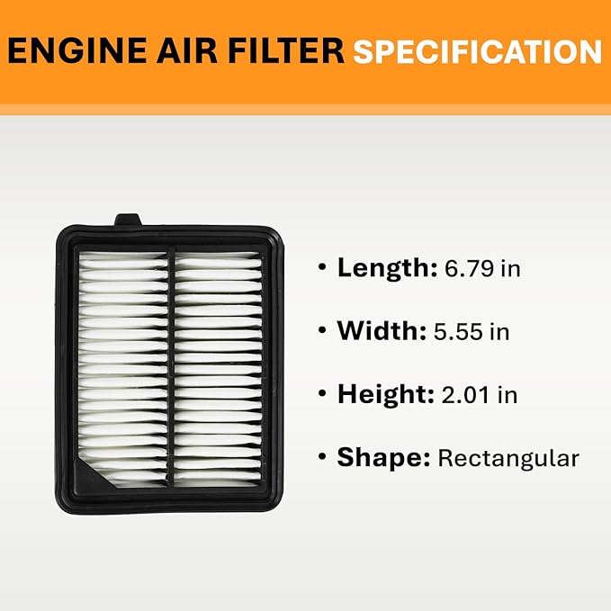 Engine Air Filter&Cabin Air Filter Combo Pack-Compatible with Honda CRV CR-V 2.0L Hybrid 2020 2021 2022-CA11399&CF11182