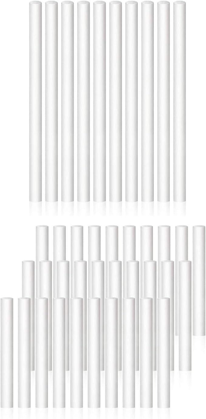 Pack of 40 Humidifier Cotton Filter Sticks Replacement Refills Wicks for USB Diffusers Office Humidifiers Accessories Quiet Humidifiers