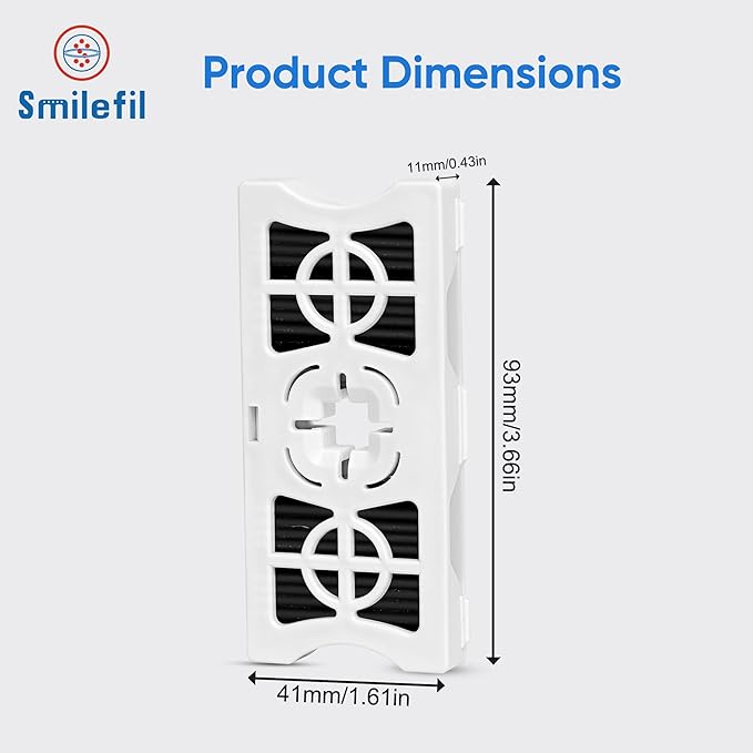 Smilefil Replacement Refrigerator Air Filter