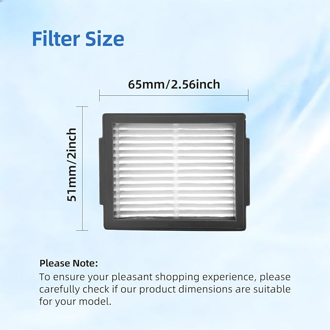 12-Pack High-Efficiency Filters Replacement Compatible for iRobot Roomba E, I, J Series i1 i1+ i3 i3+ i4 i5 i5+ j5 j5+ i6 i6+ i7 i7+ i8 i8+ E5 E6 E7 Robot Vacuum Accessories, NOT for J7 J7+ j8+ j9+