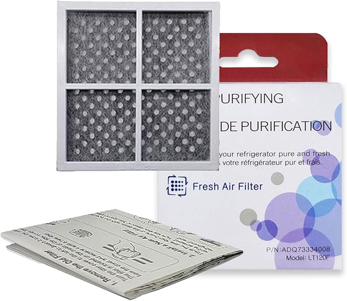 [LT120F Air Filter OEM Mania] LT120F 2-PACK for LG Kenmore Replacement Compatible with LG Kenmore - 6-Month Fresh Air System LT120F 469918 Refrigerator Air Filter Replacement Part