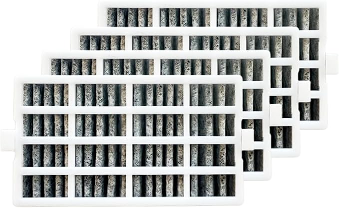 4 Pcs Refrigerator Air Filter Replacement for KitchenAid KRMF706ESS00, KRMF606ESS01, KRMF706EBS00, KRMF706EBS01, KRMF706EBS04, KRMF706ESS01, KRMF706ESS02, KRMF706ESS04, KFIS29BBBL00, KFIS29BBBL01