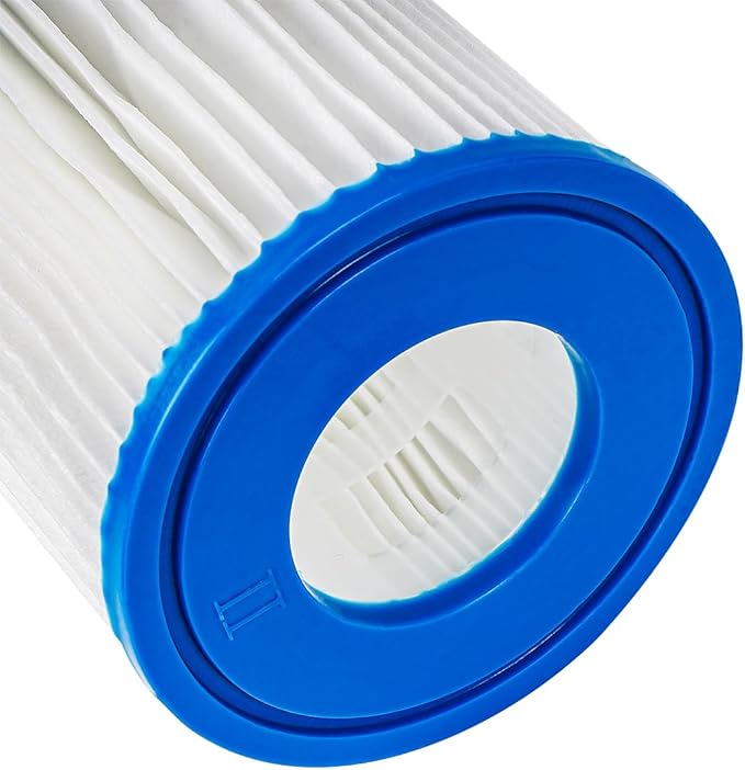 WuYan 4 Pack Swimming Pool Filter Compatible for Cartridge Type II, Replacement Hot Tubs Filter Compatible with Lay Z Spa Filter Pump