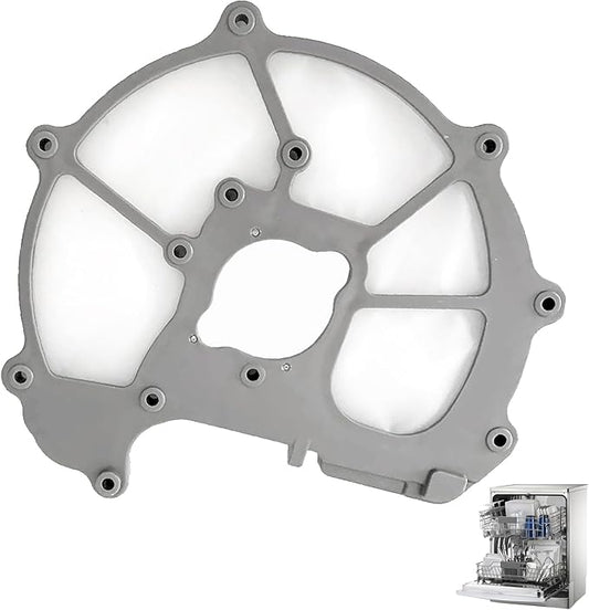 【Upgraded】"No Hump" DD63-00104A For Samsung Dishwasher Pump Mesh Filter Body (OEM) Parts, Grey (9 * 8.6 * 0.2 inch) (Match DD63-00099A Sump-Cover)