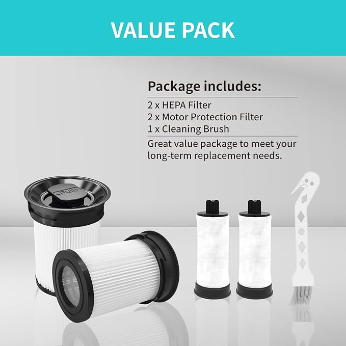 Leemone Fine Dust Filter 2-Pack Compatible with Miele TriFlex HX1, Pro, Cat & Dog Cordless Stick Vacuum Cleaners, HX-FSF Replacement 11289902