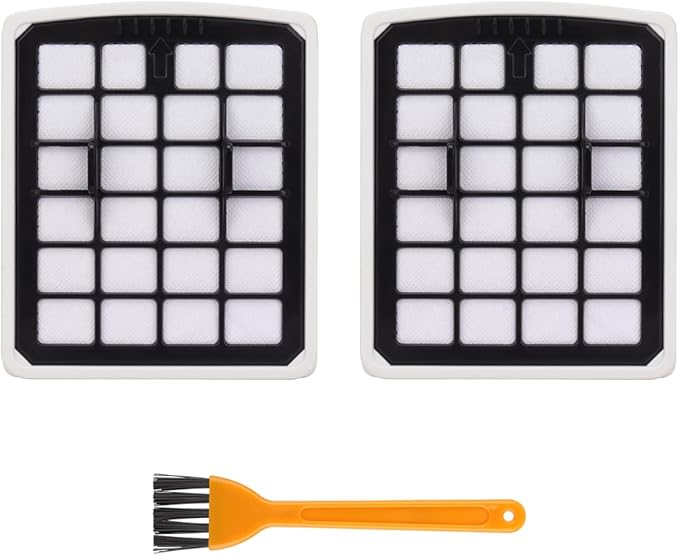 Replacement Filters Compatible with Eureka NEN180 NEN186BL Bagless Canister Vacuum Cleaner - Dust Cup Filters Accessories Part, 2 Pack