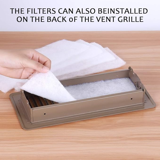 Lisol Complete Air Vent Filters Kit- 98‘’ x 18'' Electrostatic Media With 157" of Installation Tape 36+ Filters per Roll for HVAC, AC & Heating Intake Registers & Grilles
