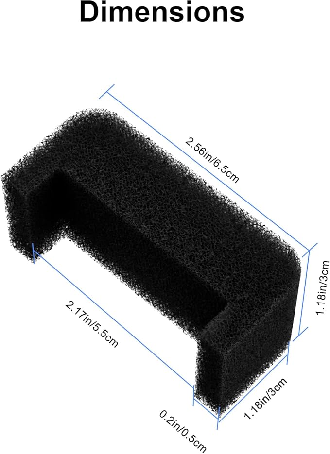 Wonder Creature Cat Fountain Filter, Sponge Foam Filter for Round and Cubic Stainless Steel Top Cat Fountain, for Crystal and 2L/67oz Pet Water Dispenser, 4 Pack