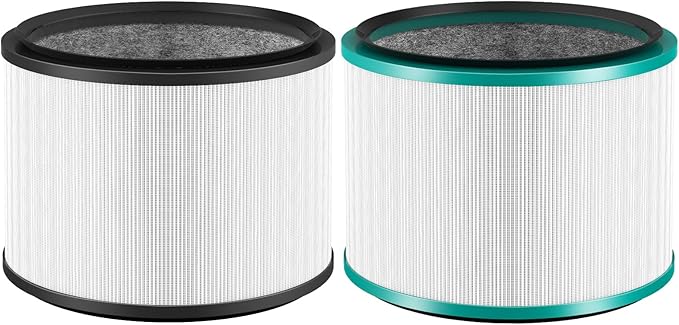 2 Pack HP01 HP02 Filter Compatible with Dyson Desk Purifier, Dyson Pure Cool Link Desk DP01 DP02, Dyson Pure Hot + Cool Link HP01 HP02, Part # 968125-03, Standard Filter and Pet Care Filter Set