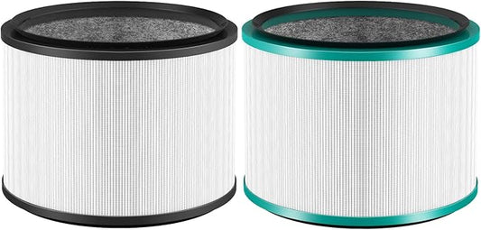 2 Pack HP01 HP02 Filter Compatible with Dyson Desk Purifier, Dyson Pure Cool Link Desk DP01 DP02, Dyson Pure Hot + Cool Link HP01 HP02, Part # 968125-03, Standard Filter and Pet Care Filter Set