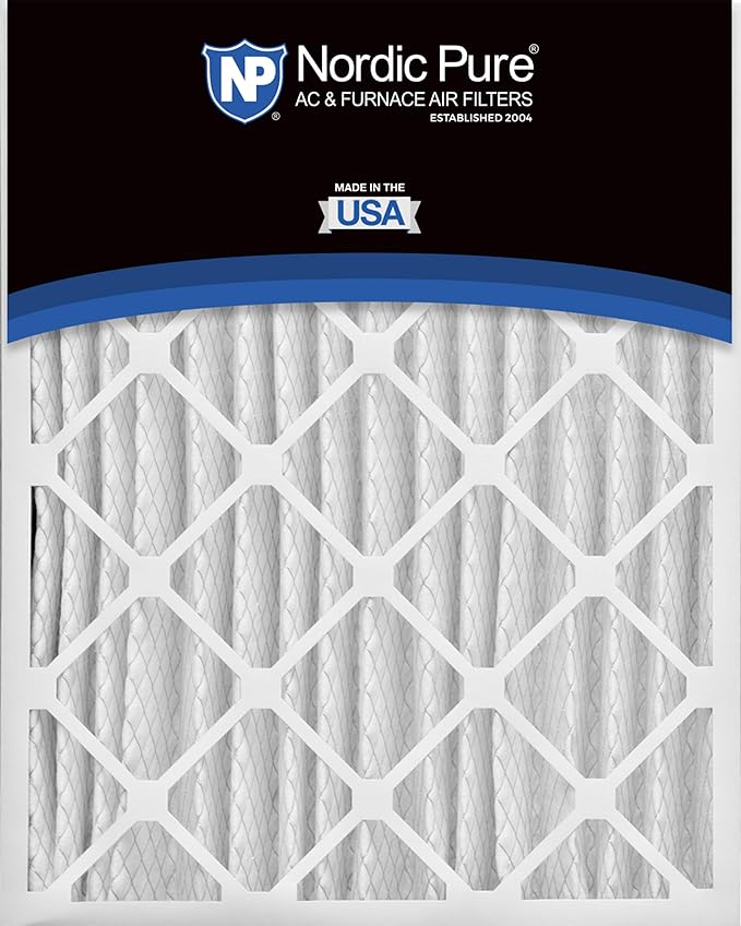 Nordic Pure 20x25x4 (Actual Size: 19 1/2 x 24 1/2 x 3 5/8) Pleated MERV 15 Air Filters 6 Pack