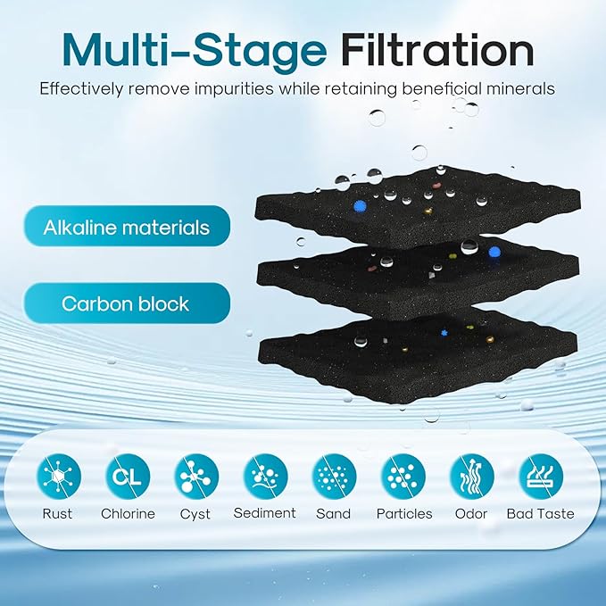 ICEPURE Alkaline LT1000PC Refrigerator Water Filter Replacement for LG LT1000P/PC/PCS, Kenmore 9980, ADQ74793501 ADQ74793502 ADQ747935 MDJ64844601 LMXS28626S LFXS26973S, LT1000, Enhances PH, 2Pack